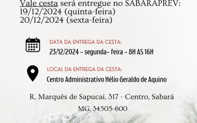 Entrega da Cesta Natalina